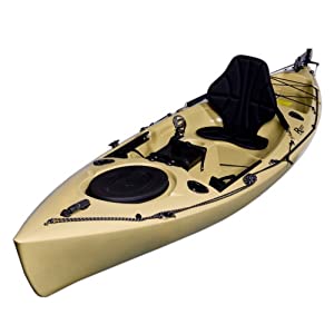 Riot Kayaks Escape 12 Angler Sit-On-Top Flatwater Fishing Kayak (Sand 12-Feet)