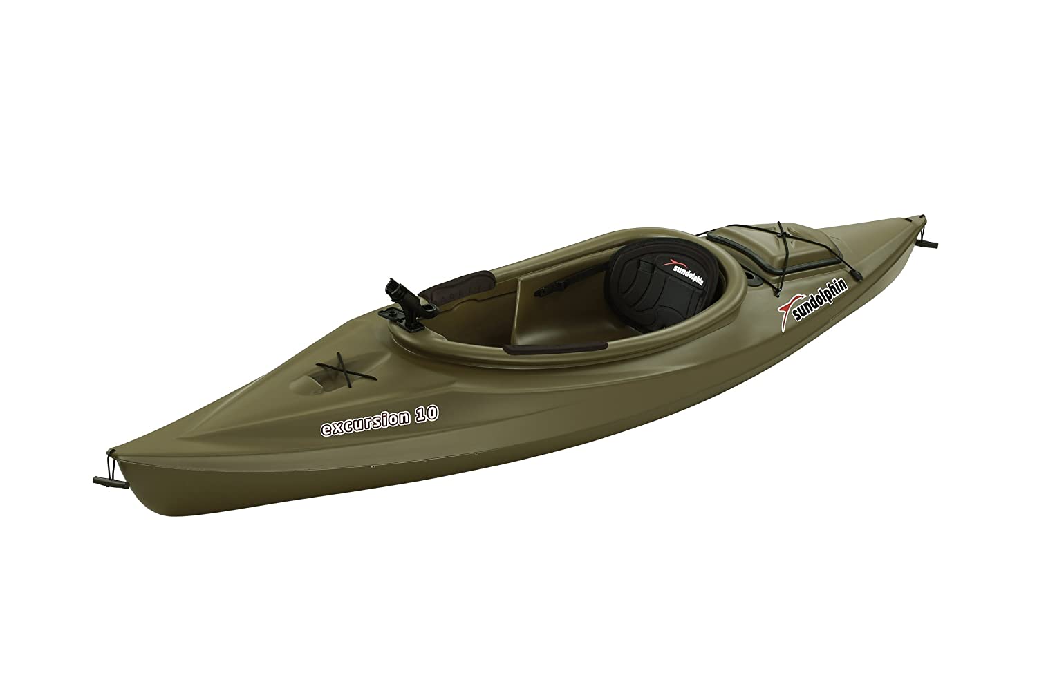 Sun Dolphin Excursion sit-in Fishing  Kayak 10-Feet Olive